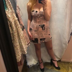 Newspaper mini dress (Small)